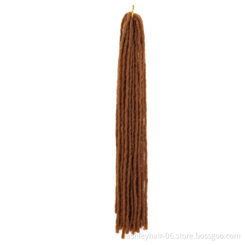 Dreadlock 100% Synthetic Extensions Crochet Hair Locs Natural Faux Locs Crochet Braids Braid Hair